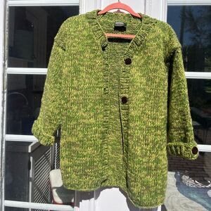 Ganesh Himal Handknit Cardigan Sweater